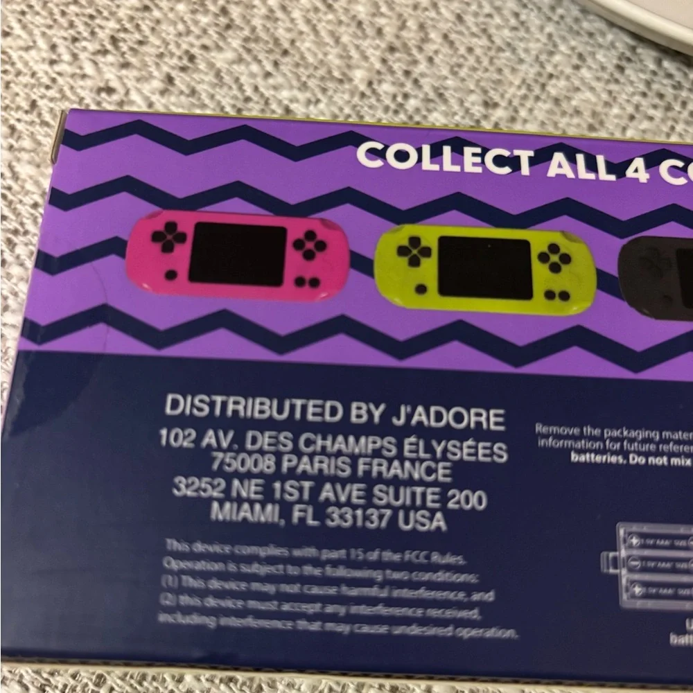 Adore Handheld Retro Arcade‎ - Lime Green and Purple